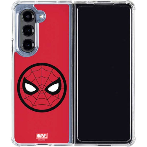 Marvel Spiderman Spiderman Emblem Galaxy Z Fold5 5G Clear Case