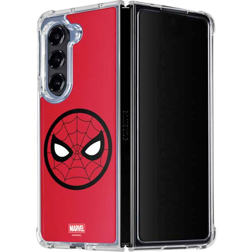 Marvel Spiderman Spiderman Emblem Galaxy Z Fold5 5G Clear Case