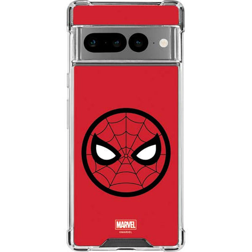 Marvel Spiderman Spiderman Emblem Google Pixel 7 Pro Clear Case