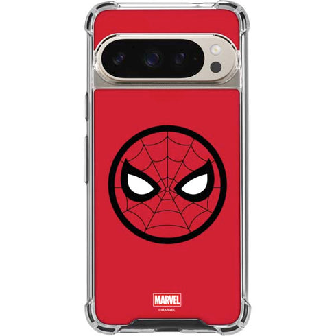 Marvel Spiderman Spiderman Emblem Google Pixel 9 Pro XL Clear Case