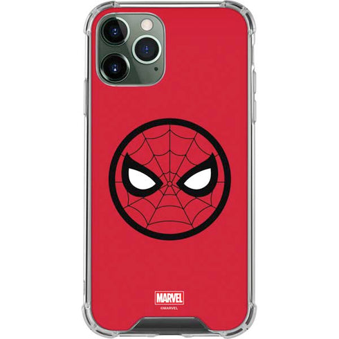 Marvel Spiderman Spiderman Emblem iPhone 12 Pro Clear Case