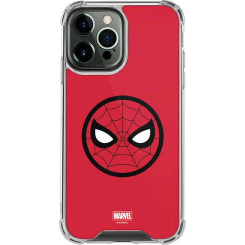 Marvel Spiderman Spiderman Emblem iPhone 13 Pro Max Clear Case