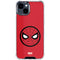 Marvel Spiderman Spiderman Emblem iPhone 14 Plus Clear Case