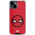 Marvel Spiderman Spiderman Emblem iPhone 14 Plus Clear Case