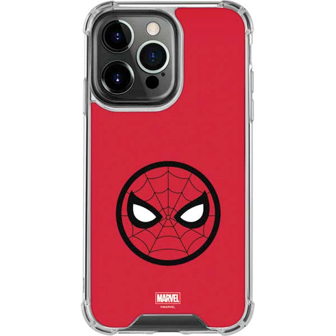 Marvel Spiderman Spiderman Emblem iPhone 14 Pro Clear Case