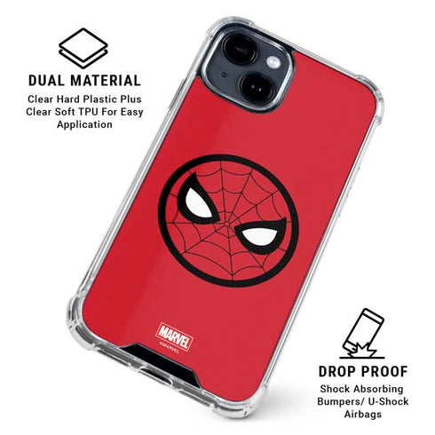 Marvel Spiderman Spiderman Emblem iPhone 15 Clear Case