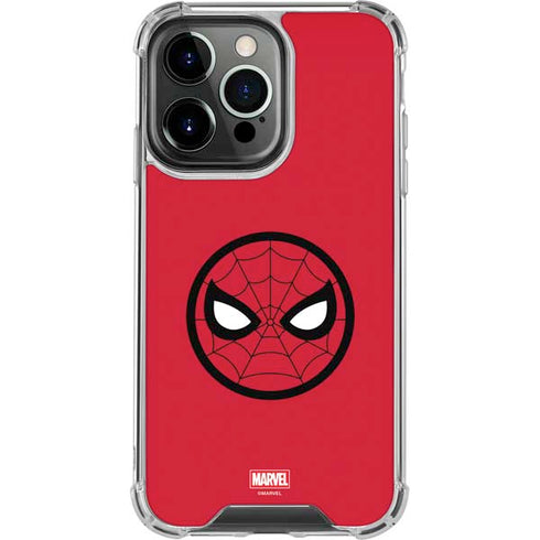 Marvel Spiderman Spiderman Emblem iPhone 15 Pro Clear Case