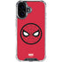 Marvel Spiderman Spiderman Emblem iPhone 16 Clear Case