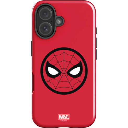 Marvel Spiderman Spiderman Emblem iPhone 16 Plus Impact Case