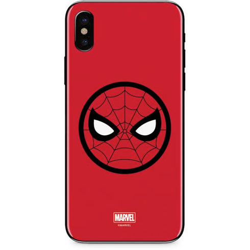 Marvel Spiderman Spiderman Emblem iPhone X Skin