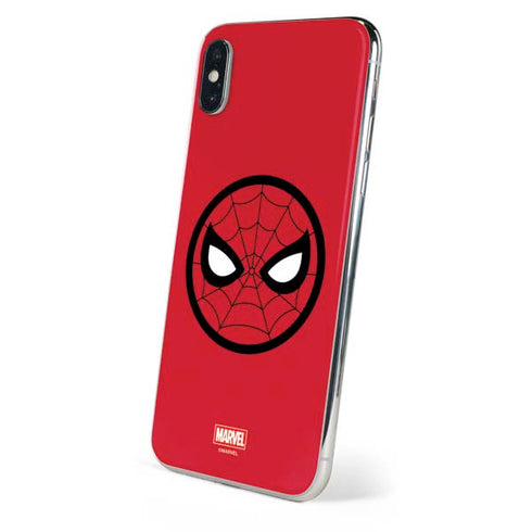 Marvel Spiderman Spiderman Emblem iPhone X Skin