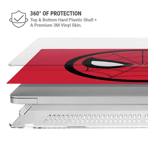 Marvel Spiderman Spiderman Emblem MacBook Pro 13in (2020) Case plus Skin