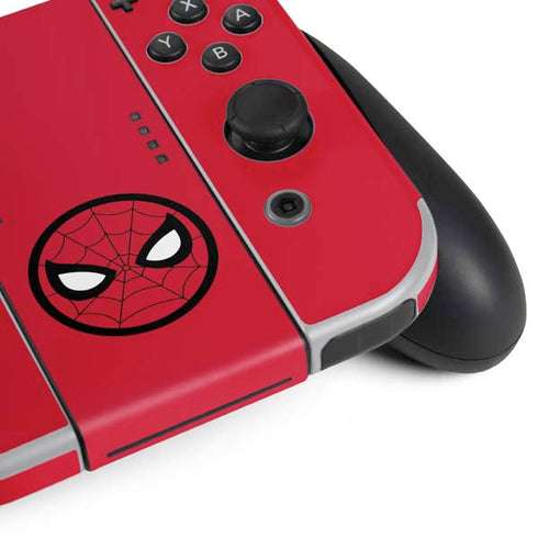 Marvel Spiderman Spiderman Emblem Nintendo Switch OLED (2021) Skin
