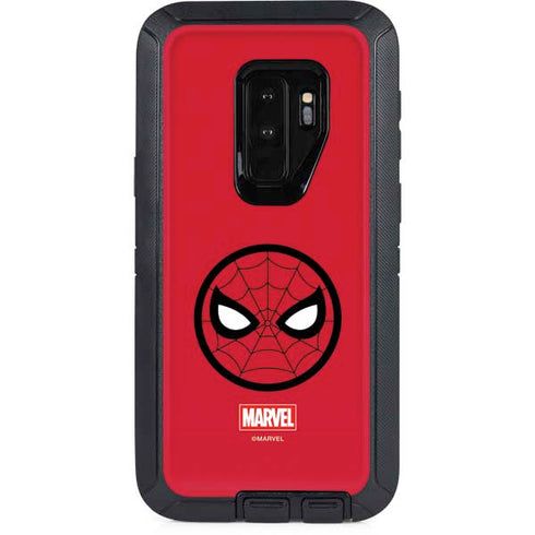 Marvel Spiderman Spiderman Emblem Otterbox Defender Galaxy Skin