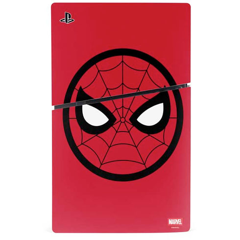 Marvel Spiderman Spiderman Emblem PS5 Slim Disk Bundle Skin