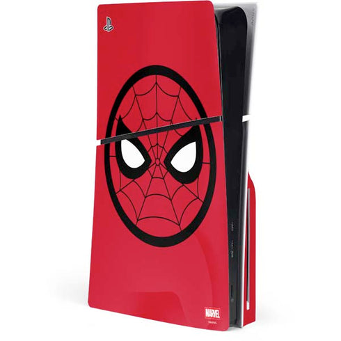 Marvel Spiderman Spiderman Emblem PS5 Slim Disk Console Skin
