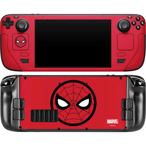 Marvel Spiderman Spiderman Emblem Steam Deck Handheld Gaming Computer OLED Skin