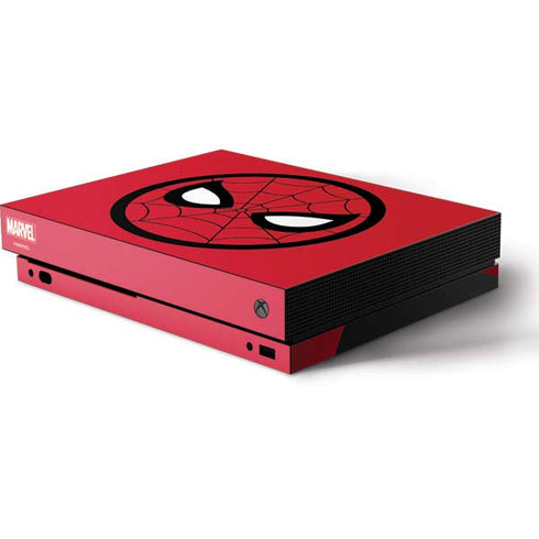 Marvel Spiderman Spiderman Emblem Xbox One X Console Skin