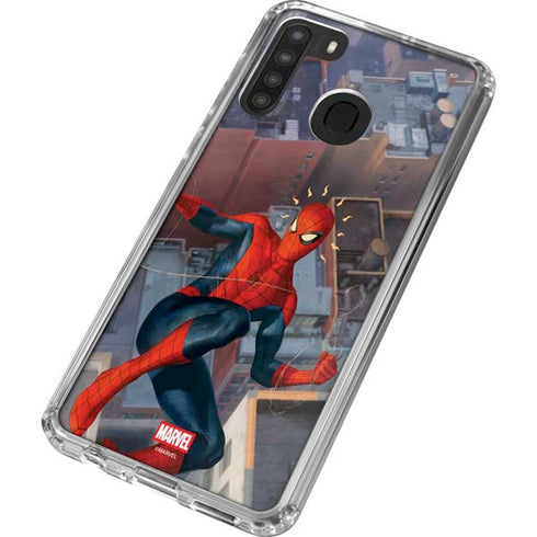 Marvel Spiderman Spidey Sense Galaxy A21 Clear Case