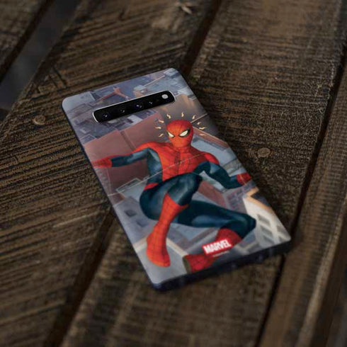 Marvel Spiderman Spidey Sense Galaxy S10 Plus Skin