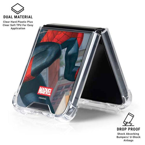 Marvel Spiderman Spidey Sense Galaxy Z Flip6 Clear Case