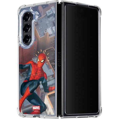 Marvel Spiderman Spidey Sense Galaxy Z Fold5 5G Clear Case