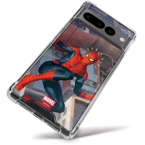Marvel Spiderman Spidey Sense Google Pixel 7 Pro Clear Case