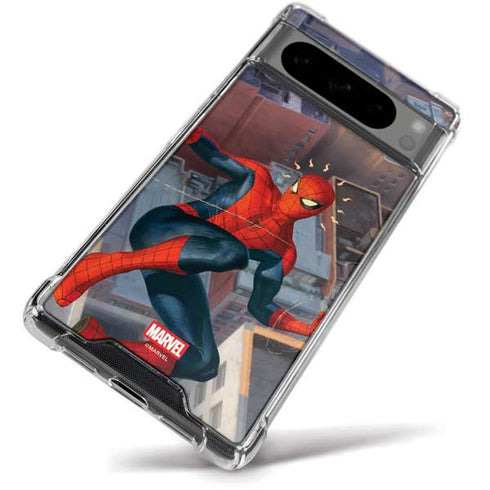 Marvel Spiderman Spidey Sense Google Pixel 8 Pro Clear Case