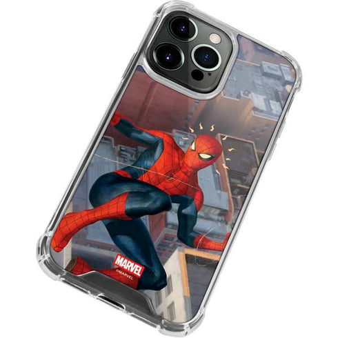 Marvel Spiderman Spidey Sense iPhone 13 Pro Clear Case