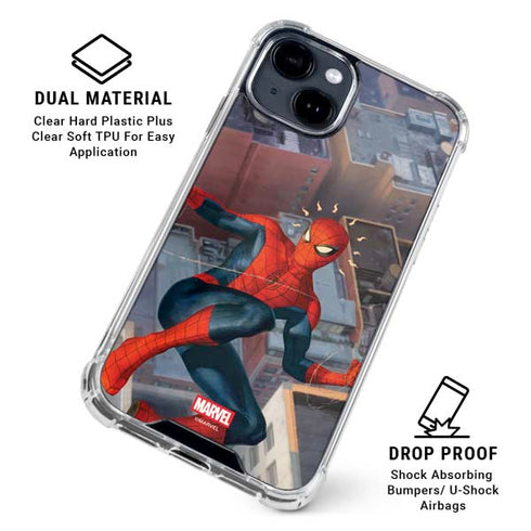 Marvel Spiderman Spidey Sense iPhone 14 Plus Clear Case
