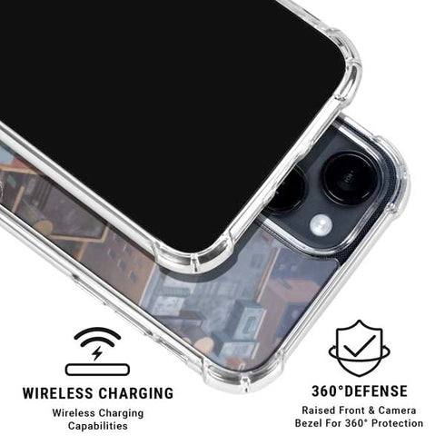 Marvel Spiderman Spidey Sense iPhone 14 Plus Clear Case