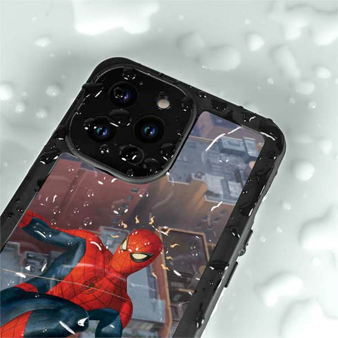 Marvel Spiderman Spidey Sense iPhone 14 Pro Max Waterproof Case