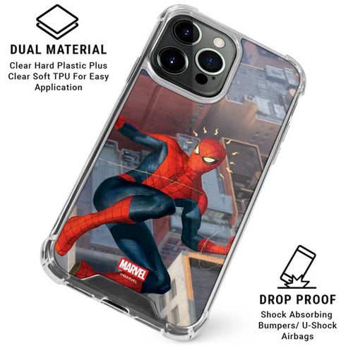 Marvel Spiderman Spidey Sense iPhone 15 Pro Clear Case