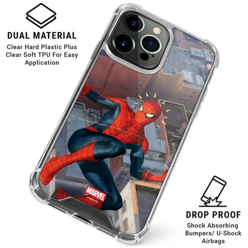 Marvel Spiderman Spidey Sense iPhone 16 Pro Max Clear Case