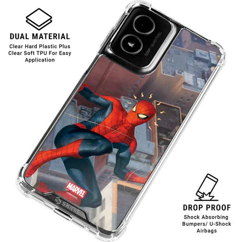Marvel Spiderman Spidey Sense Moto G Power 5G (2024) Clear Case