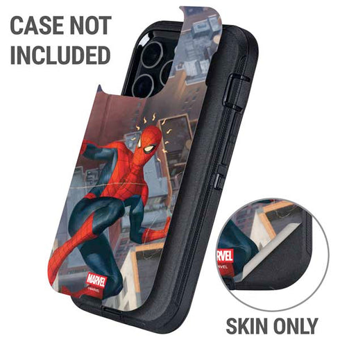Marvel Spiderman Spidey Sense Otterbox Defender iPhone Skin