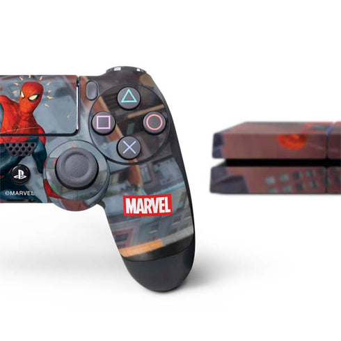 Marvel Spiderman Spidey Sense PS4 Console and Controller Bundle Skin
