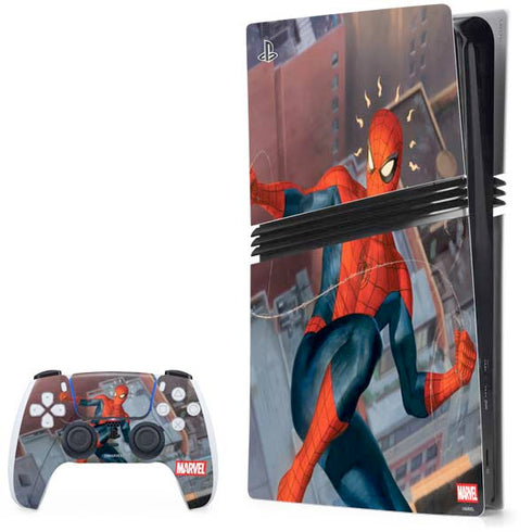 Marvel Spiderman Spidey Sense PS5 Pro Bundle Skin