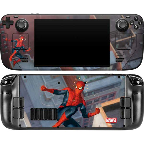 Marvel Spiderman Spidey Sense Steam Deck Handheld Gaming Computer OLED Skin