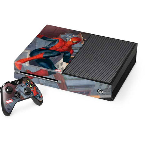 Marvel Spiderman Spidey Sense Xbox One Console and Controller Bundle Skin
