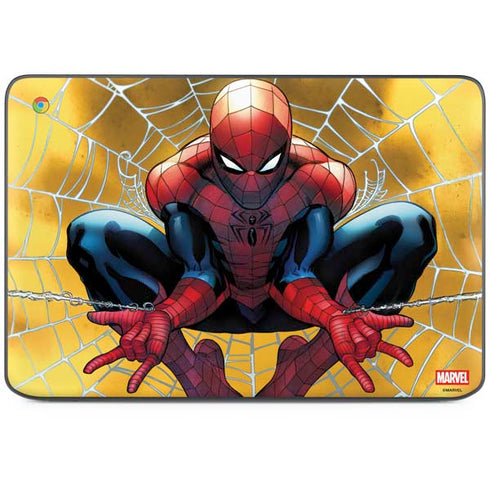 Marvel Spiderman Web Shooting HP Chromebook Skin