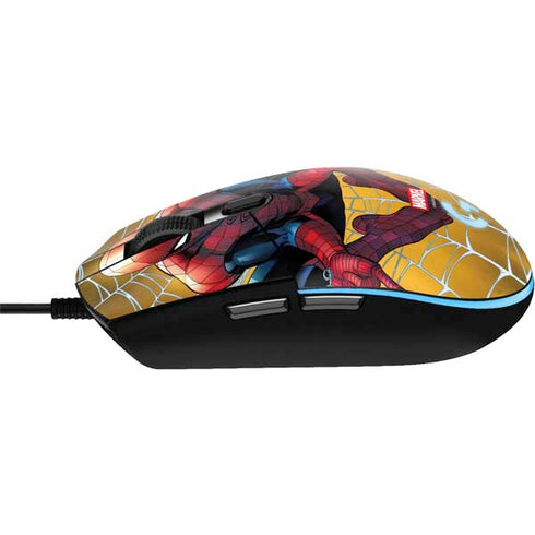 Marvel Spiderman Web Shooting G203 Prodigy RGB Wired Gaming Mouse Skin