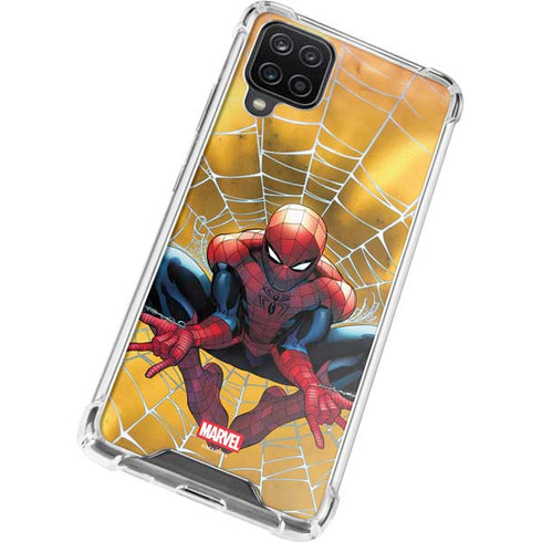Marvel Spiderman Web Shooting Galaxy A12 Clear Case