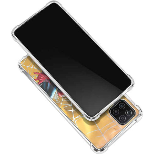 Marvel Spiderman Web Shooting Galaxy A12 Clear Case