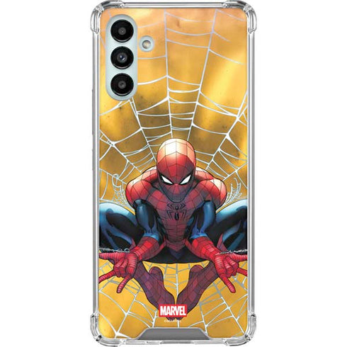 Marvel Spiderman Web Shooting Galaxy A13 5G Clear Case