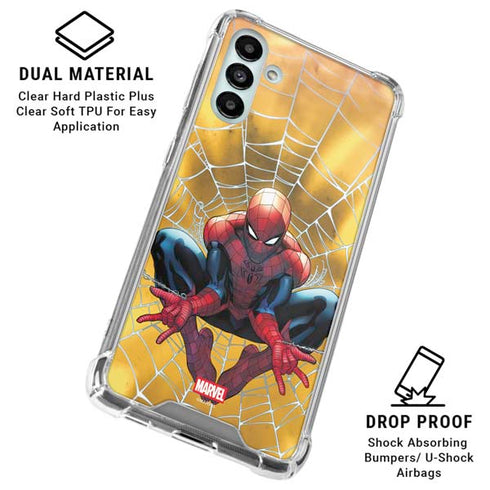 Marvel Spiderman Web Shooting Galaxy A13 5G Clear Case