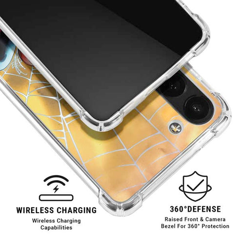 Marvel Spiderman Web Shooting Galaxy A13 5G Clear Case