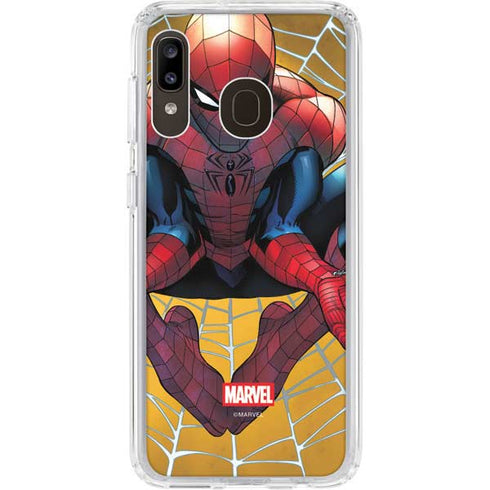 Marvel Spiderman Web Shooting Galaxy A20 Clear Case