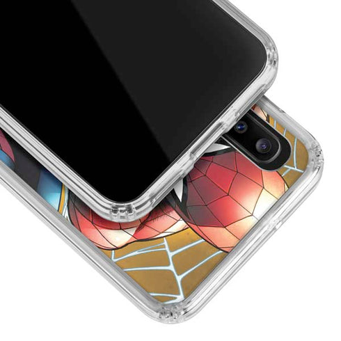 Marvel Spiderman Web Shooting Galaxy A20 Clear Case