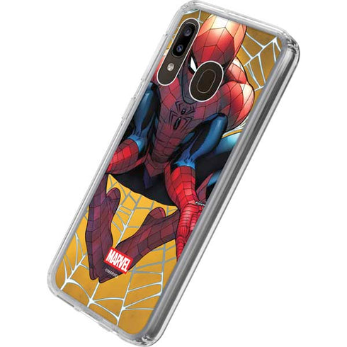 Marvel Spiderman Web Shooting Galaxy A20 Clear Case